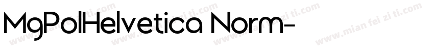MgPolHelvetica Norm字体转换